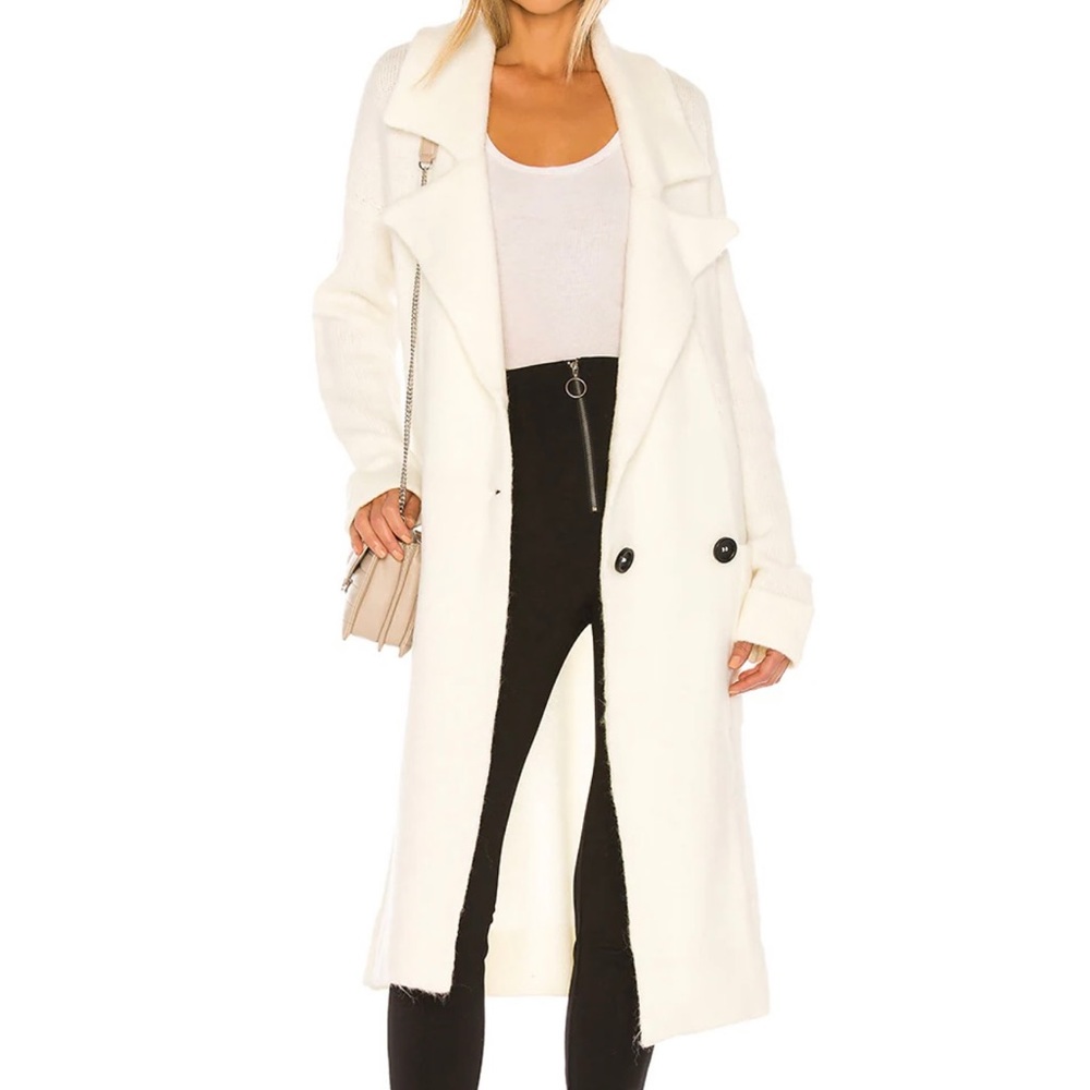 Melrose Sweater Jacket in Cream Knit